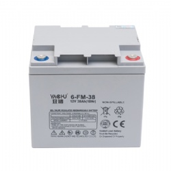 Solar Energy Storage 12V 38AH Gel Lead-Acid Battery - for Security Alarms, Street Lights, UPS & Power Generation Systems